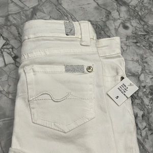 Brand new girls white Seven jeans size 5